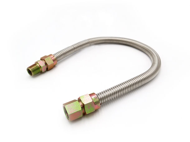 1/2” ID (5/8”) OD 비코팅 스테인리스 가스 커넥터 제품사진