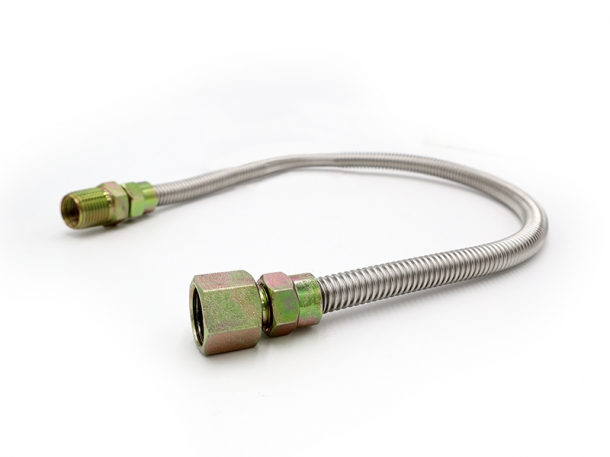 1/4” ID (3/8”) OD 무코팅 스테인리스 스틸 가스 연결관 제품사진